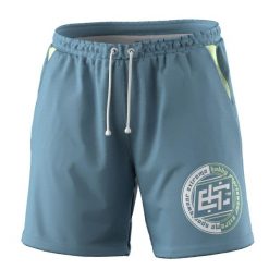 Spodenki sportowe męskie EXTREME HOBBY SLANT. Niebieskie krótkie spodenki sportowe EXTREME HOBBY, m, bez wzorów, z dzianiny. Za 169.00 zł.