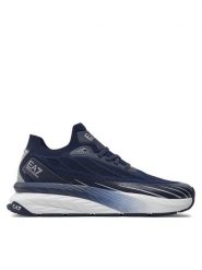 EA7 Emporio Armani Sneakersy X8X176 XK377 R649 Granatowy. Niebieskie buty sportowe casual EA7 Emporio Armani, bez wzorów, z materiału, bez zapięcia. Za 689.99 zł.