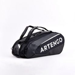 Torba do tenisa Thermobag Artengo XL Pro na 12 rakiet Gael Monfils. Czarne torby na ramię ARTENGO, bez wzorów, z materiału, na ramię, duże, bez dodatków. Za 349.99 zł.