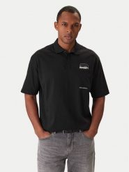 KARL LAGERFELD Polo 745127 561225 Czarny Regular Fit. Czarne koszulki polo KARL LAGERFELD, m, bez wzorów, z bawełny, bez kołnierzyka, bez ramiączek. Za 579.99 zł.