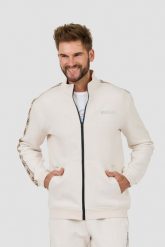GUESS Beżowa bluza Mickey Full Zip. Brązowe bluzy Guess, l, z aplikacjami, bez kaptura. W wyprzedaży za 399.99 zł.