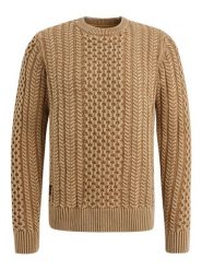 PME Legend Sweter w kolorze jasnobrązowym rozmiar: XL. Brązowe swetry nierozpinane PME Legend, xl, bez wzorów, z bawełny, bez kołnierzyka, bez ramiączek. Za 303.78 zł.