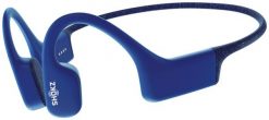 Shokz OpenSwim Blue. Niebieskie słuchawki bezprzewodowe Aftershokz. Za 699.00 zł.
