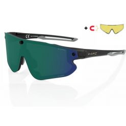Okulary przeciwsłoneczne z wymienną soczewką i polaryzacją OPC Morpho Green. Czarne okulary przeciwsłoneczne OPC. Za 379.99 zł.