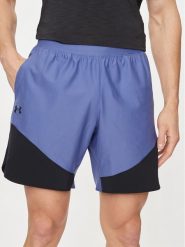 Under Armour Szorty sportowe Ua Peak Woven Hybrid Short 1383348-561 Niebieski Fitted Fit. Niebieskie krótkie spodenki sportowe Under Armour, m, bez wzorów, z syntetyku. Za 209.99 zł.