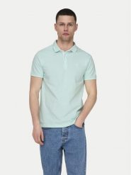 Only & Sons Polo Fletcher 22024827 Zielony Regular Fit. Zielone koszulki polo Only & Sons, l, bez wzorów, z bawełny, bez kołnierzyka, bez ramiączek. Za 109.99 zł.