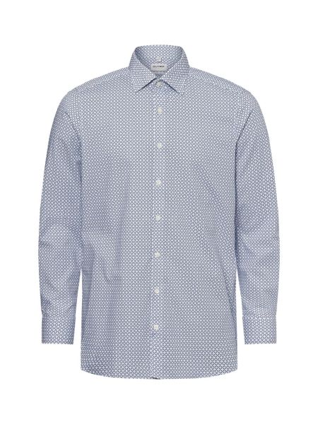Olymp Level Five koszula biznesowa - dopasowana do ciała Mężczyźni Slim Fit Bawełna niebieski|biały, 39. Białe koszule OLYMP Level Five, m, bez wzorów, z bawełny, bez kołnierzyka, bez ramiączek. Za 329.95 zł.