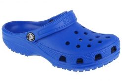Sandały CROCS CLASSIC CLOG K Niebieski. Niebieskie sandały Crocs, z gumy, bez zapięcia. Za 218.99 zł.