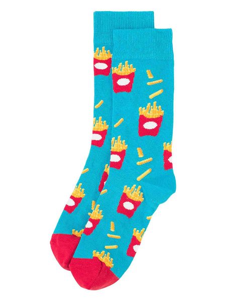 Happy Socks Skarpety w kolorze błękitno-czerwonym rozmiar: 36-40. Czerwone skarpety Happy Socks, bez wzorów. Za 32.83 zł.