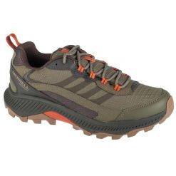 Buty trekkingowe męskie, Speed Strike 2 WP. Zielone trekkingi Merrell, bez wzorów, bez zapięcia. Za 449.99 zł.