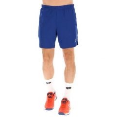 Spodenki tenisowe męskie Lotto Squadra III short 7. Niebieskie krótkie spodenki sportowe Lotto, m, bez wzorów, z materiału. Za 145.00 zł.