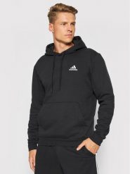 Adidas Bluza Essentials Fleece GV5294 Czarny Regular Fit. Czarne bluzy Adidas, m, bez wzorów, z bawełny, bez kaptura. Za 169.99 zł.