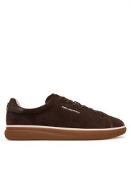 KARL LAGERFELD Sneakersy KL53527 Brązowy. Brązowe buty sportowe casual KARL LAGERFELD, bez wzorów, ze skóry, bez zapięcia. Za 859.99 zł.