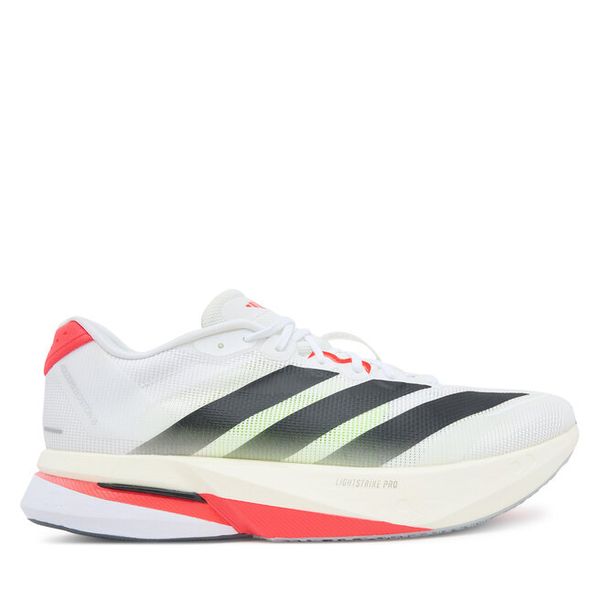 Buty do biegania adidas. Białe buty do biegania Adidas, bez wzorów, bez zapięcia, do biegania. Za 589.99 zł.