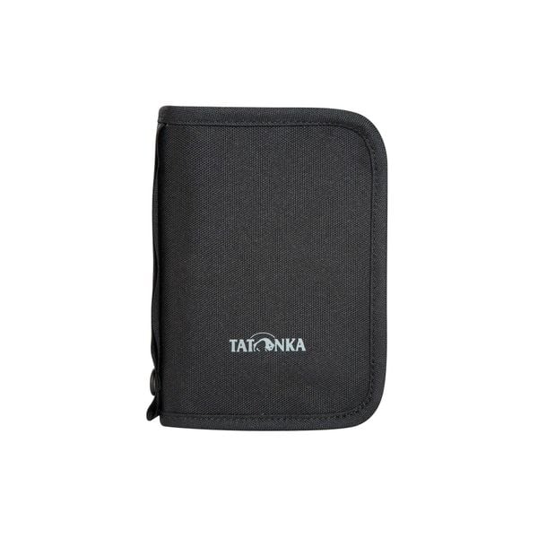 Portfel Tatonka Travel Zip M RFID B - black. Czarne portfele Tatonka, bez wzorów. Za 84.99 zł.