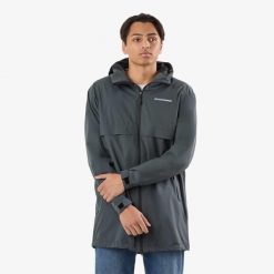 Kurtka przeciwdeszczowa męska Swedemount Tjörn Rain Coat wodoodporny. Niebieskie kurtki przeciwdeszczowe SWEDEMOUNT, m, bez wzorów, bez kaptura. Za 329.99 zł.