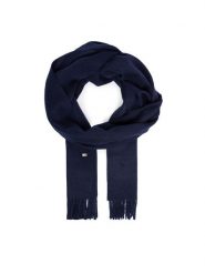 Tommy Hilfiger Szalik Th Flag AM0AM14576 Granatowy. Niebieskie szaliki Tommy Hilfiger, bez wzorów, z kaszmiru. Za 649.99 zł.