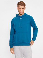 Under Armour Bluza Ua Rival Fleece Hoodie 1379757 Niebieski Loose Fit. Niebieskie bluzy Under Armour, l, bez wzorów, z bawełny, bez kaptura. Za 209.99 zł.