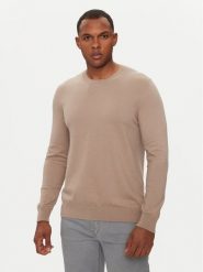 Sisley Sweter 10F2S1C78 Beżowy Slim Fit. Brązowe swetry rozpinane Sisley, l, bez wzorów, z bawełny, bez kołnierzyka, bez ramiączek. Za 179.99 zł.