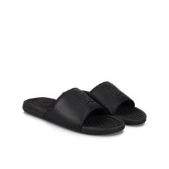 Sandały DC Shoes czarno-białe wygodne. Czarne sandały DC Shoes, ze skóry, bez zapięcia. Za 119.99 zł.