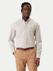 BOSS Koszula H-Liam 50555966 Beżowy Regular Fit. Brązowe koszule Boss, l, bez wzorów, z bawełny, bez kołnierzyka, bez ramiączek. Za 549.99 zł.