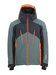 Peak Mountain Kurtka narciarska "Crampon" w kolorze zielono-pomarańczowym rozmiar: 3XL. Zielone kurtki outdoor i hardshell Peak Mountain, m, bez wzorów, bez kaptura. Za 685.95 zł.