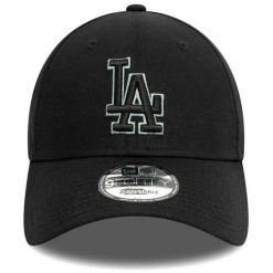 Czapka z daszkiem New Era Team Outline 9Forty Los Angeles Dodgers. Czarne czapki z daszkiem New Era, bez wzorów. Za 109.99 zł.