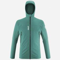 Kurtka softshell męska Millet Fusion XCS Hoodie M active fit. Zielone kurtki softshell Millet, m, bez wzorów, z softshellu, bez kaptura. Za 539.99 zł.