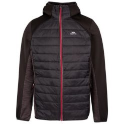 Kurtka Dla Aktywnych Męska Darwood TP50. Czarne kurtki Trespass, l, bez wzorów, bez kaptura. Za 229.99 zł.