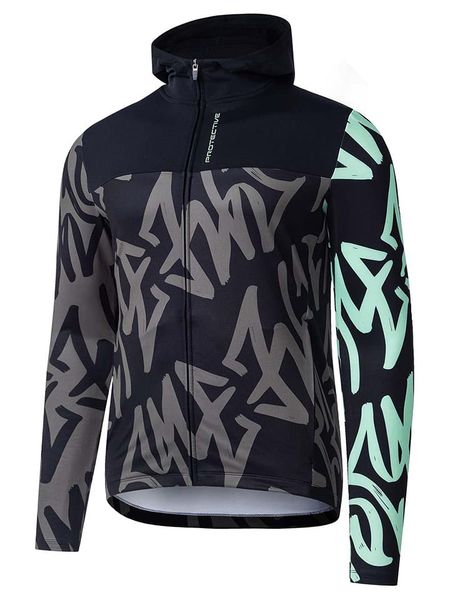 Protective Koszulka kolarska "Crew" ze wzorem rozmiar: L. Czarne t-shirty sportowe Protective, bez wzorów, z materiału, bez ramiączek, rowerowe. Za 118.28 zł.