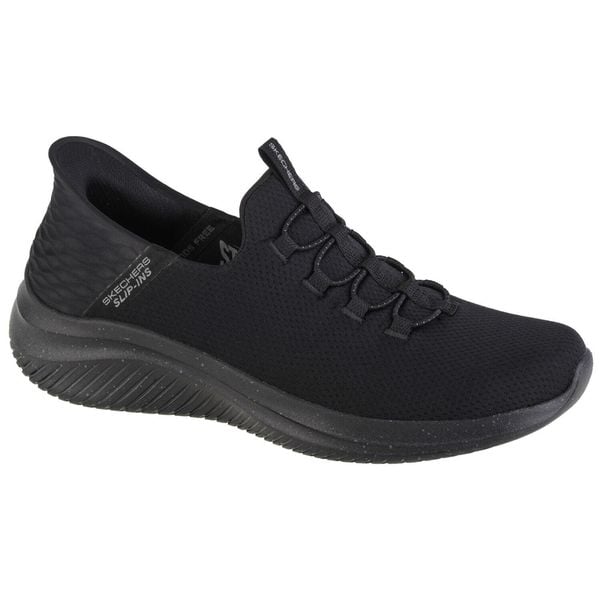 Buty sportowe Sneakersy męskie, Slip-Ins Ultra Flex 3.0 - Right Away. Czarne buty sportowe casual Skechers, bez wzorów, bez zapięcia. Za 389.99 zł.