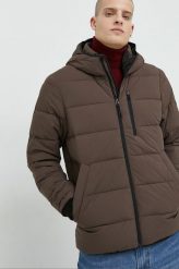 Abercrombie & Fitch kurtka męska kolor brązowy przejściowa. Brązowe kurtki Abercrombie & Fitch, l, bez wzorów, z włókna, z kapturem. W wyprzedaży za 489.99 zł.