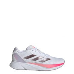 Buty Duramo SL. Białe buty do biegania Adidas, bez wzorów, z materiału, bez zapięcia, do biegania. W wyprzedaży za 222.25 zł.