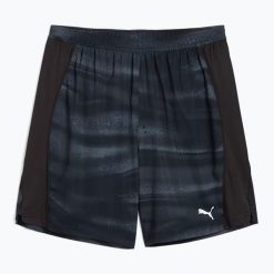 Spodenki do biegania męskie PUMA Run Velocity AOP 7". Czarne krótkie spodenki sportowe Puma, m, bez wzorów, z materiału. Za 137.95 zł.