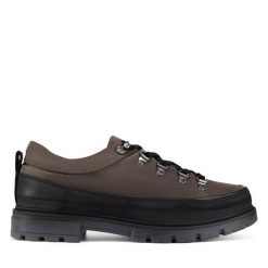Półbuty Badura. Szare eleganckie półbuty Badura, bez wzorów, bez obcasa, bez zapięcia. Za 209.99 zł.
