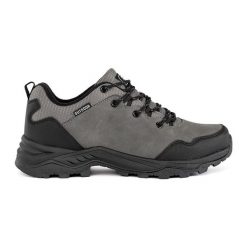 DK Męskie szare buty trekkingowe. Szare trekkingi bez wzorów, bez zapięcia. Za 181.89 zł.