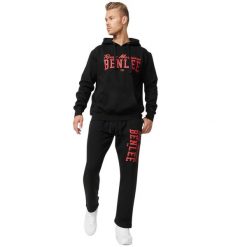 Bluza z kapturem o klasycznym kroju Benlee Stronghurst. Czarne bluzy Benlee, m, bez wzorów, z kapturem. Za 244.50 zł.