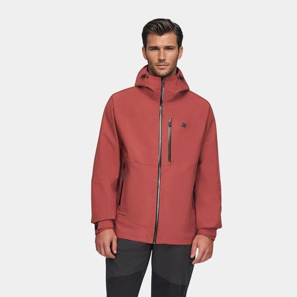 Kurtka męska hardshell membrana wodoodporności Alpinus Gedu. Brązowe kurtki Alpinus, m, bez wzorów, z hardshellu, bez kaptura. W wyprzedaży za 419.00 zł.