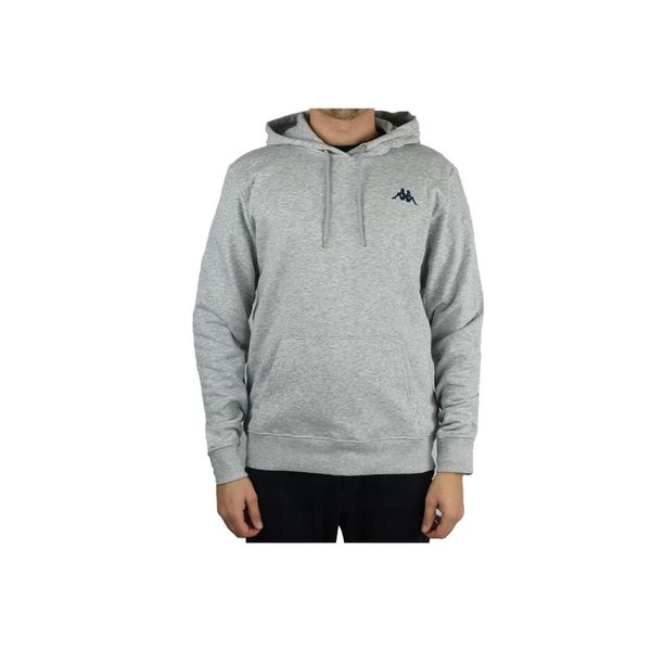 Kappa Vend Hooded, męska bluza. Szare bluzy bez kaptura Kappa, m, bez wzorów, z bawełny, bez kaptura. Za 99.99 zł.