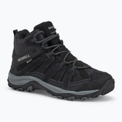 Buty turystyczne męskie Merrell Alver 2 Mid GTX. Czarne buty turystyczne Merrell, bez wzorów, bez zapięcia. Za 399.99 zł.