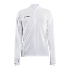 Bluza treningowa męska Craft Evolve Full Zip. Białe bluzy Craft, m, bez wzorów, bez kaptura. Za 201.75 zł.