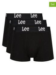 LEE Underwear Bokserki (3 pary) "Gannon" w kolorze czarnym rozmiar: L. Czarne bokserki LEE Underwear, l, bez wzorów. Za 64.95 zł.
