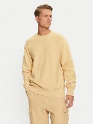 Champion Bluza 218904 Beżowy Regular Fit. Brązowe bluzy Champion, m, bez wzorów, z bawełny, bez kaptura. Za 399.99 zł.