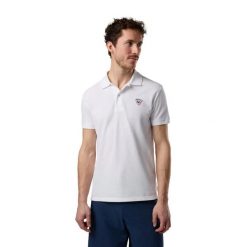 Polo Rossignol Classic. Białe koszulki polo Rossignol, m, bez wzorów, z bawełny, bez kołnierzyka, bez ramiączek. Za 406.50 zł.