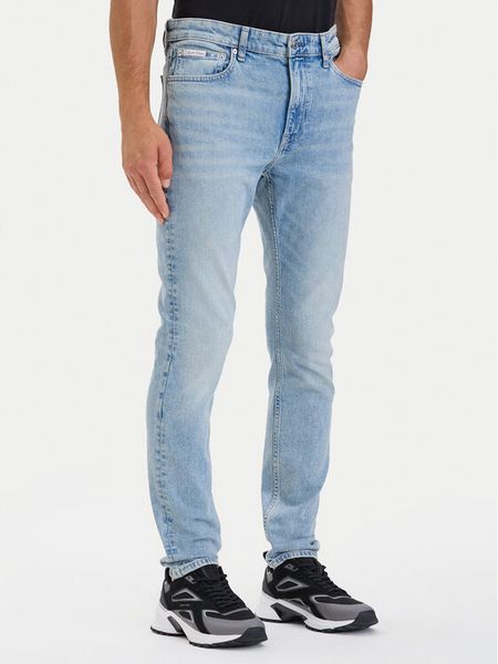 Calvin Klein Jeans Jeansy LV04RH728G Niebieski jasny Taper Fit. Niebieskie jeansy Calvin Klein Jeans, m. Za 409.99 zł.