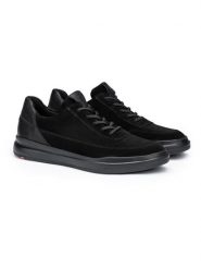 LLOYD Skórzane sneakersy "Aimo" w kolorze czarnym rozmiar: 43. Czarne buty sportowe casual Lloyd, bez wzorów, ze skóry, bez zapięcia. Za 404.10 zł.