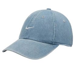 Czapka z daszkiem męska Club Cap. Niebieskie czapki z daszkiem Nike, bez wzorów, z bawełny. Za 139.99 zł.