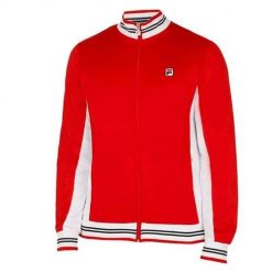 Bluza sportowa męska Fila Functional Classic Retrolook. Czerwone bluzy bez kaptura Fila, m, bez wzorów, bez kaptura. Za 444.00 zł.