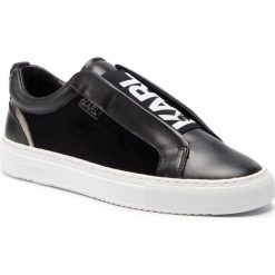 Sneakersy KARL LAGERFELD - KL51015 Black/White Lthr. Czarne buty sportowe casual marki KARL LAGERFELD, z materiału. Za 839.00 zł.