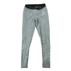 Second life - Legginsy męskie Gymshark szare - Stan bardzo dobry. Szare legginsy długie sportowe GYMSHARK, l, bez wzorów, z materiału, do biegania. Za 127.76 zł.